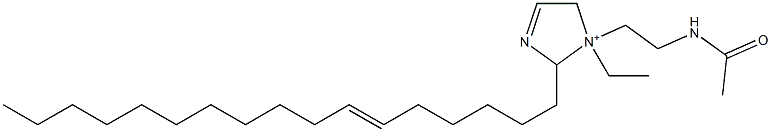 1-[2-(Acetylamino)ethyl]-1-ethyl-2-(6-heptadecenyl)-3-imidazoline-1-ium Struktur