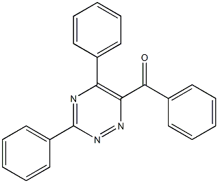 3,5-Diphenyl-6-benzoyl-1,2,4-triazine Struktur