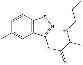 N-(5-Methyl-1,2-benzisothiazol-3-yl)-2-propylaminopropanamide Struktur