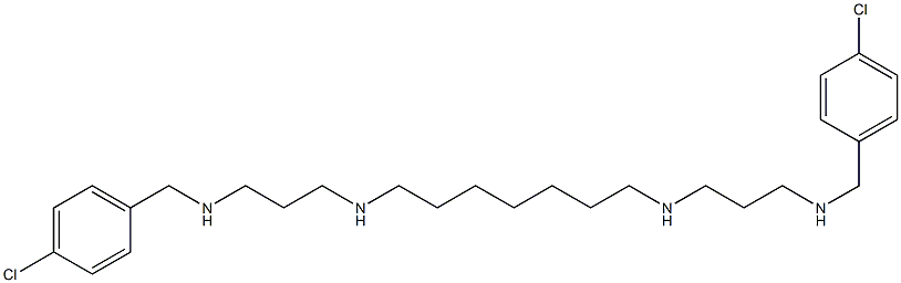 N,N'-Bis[3-(4-chlorobenzylamino)propyl]-1,7-heptanediamine Struktur