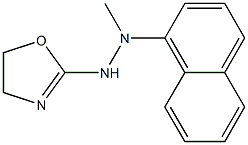 1-Methyl-1-(1-naphtyl)-2-(2-oxazolin-2-yl)hydrazine Struktur