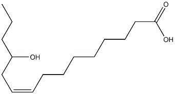 (Z)-12-Hydroxy-9-pentadecenoic acid Struktur