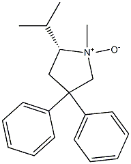 (5R)-3,3-Diphenyl-5-isopropyl-1-methylpyrrolidine 1-oxide Struktur