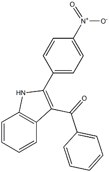 2-(4-Nitrophenyl)-3-benzoyl-1H-indole Struktur