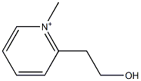 2-(2-Hydroxyethyl)-1-methylpyridinium Struktur