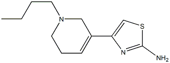 2-Amino-4-[(1-butyl-1,2,5,6-tetrahydropyridin)-3-yl]thiazole Struktur