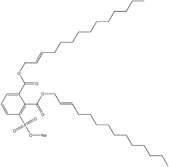 3-(Sodiosulfo)phthalic acid di(2-tetradecenyl) ester Struktur