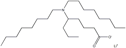 5-(Dioctylamino)octanoic acid lithium salt Struktur