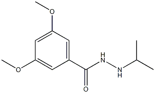 3,5-Dimethoxy-N'-isopropylbenzhydrazide Struktur