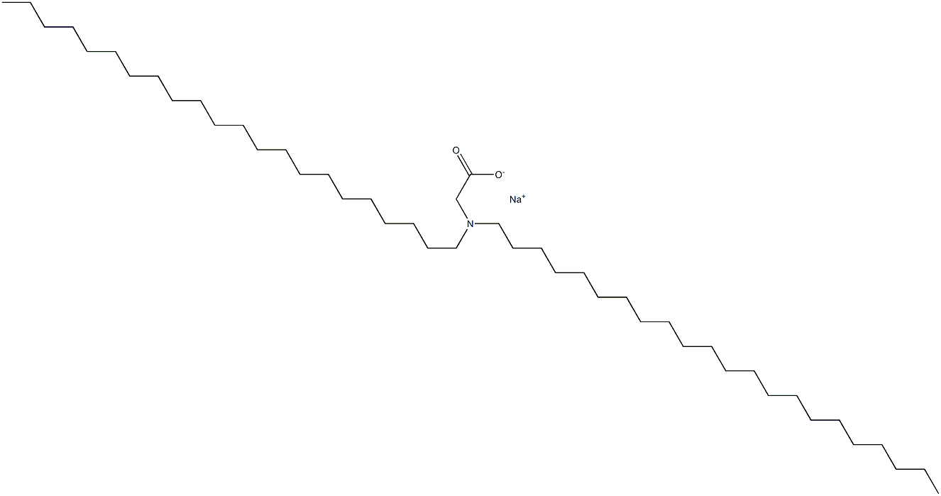 N,N-Didocosylglycine sodium salt Struktur