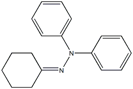 Cyclohexanone diphenyl hydrazone Struktur