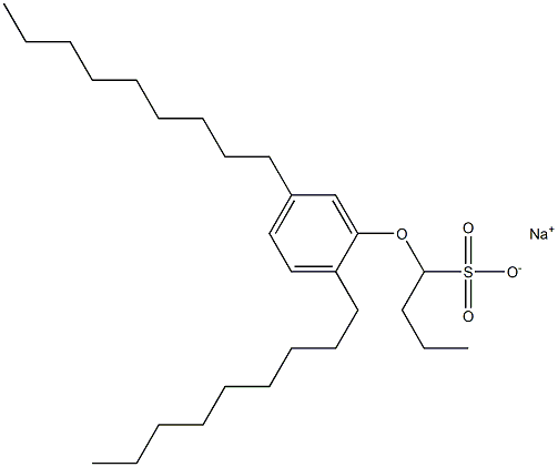 1-(2,5-Dinonylphenoxy)butane-1-sulfonic acid sodium salt Struktur