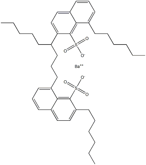 Bis(2,8-dihexyl-1-naphthalenesulfonic acid)barium salt Struktur