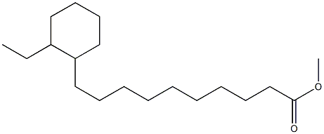 10-(2-Ethylcyclohexyl)decanoic acid methyl ester Struktur