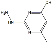 2-Hydrazino-4-hydroxy-6-methylpyrimidine Struktur