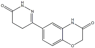 6-(6-Oxo-1,4,5,6-tetrahydropyridazine-3-yl)-3,4-dihydro-2H-1,4-benzoxazine-3-one Struktur