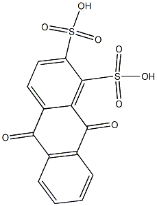 9,10-Dihydro-9,10-dioxoanthracene-1,2-disulfonic acid Struktur