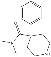 N,N-Dimethyl-4-phenyl-4-piperidinecarboxamide Struktur