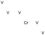 Pentavanadium chromium Struktur