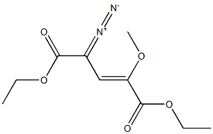 (2Z)-4-Diazo-2-methoxy-2-pentenedioic acid diethyl ester Struktur