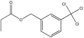 Propanoic acid 3-(trichloromethyl)benzyl ester Struktur