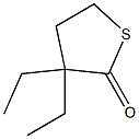 4,5-Dihydro-3,3-diethylthiophen-2(3H)-one Struktur