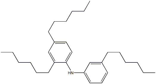 3,2',4'-Trihexyl[iminobisbenzene] Struktur