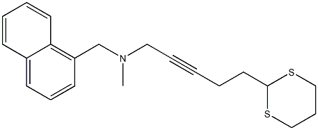 5-(1,3-Dithian-2-yl)-N-methyl-N-(1-naphthalenylmethyl)-2-pentyn-1-amine Struktur