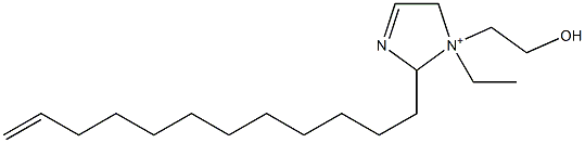 2-(11-Dodecenyl)-1-ethyl-1-(2-hydroxyethyl)-3-imidazoline-1-ium Struktur