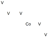 Pentavanadium cobalt Struktur