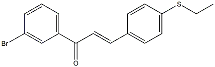 4-((Ethylthio))-3'-bromochalcone Struktur