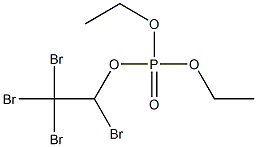 Phosphoric acid 1,2,2,2-tetrabromoethyldiethyl ester Struktur