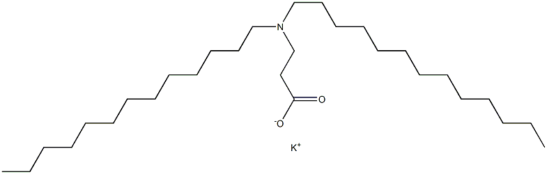 3-(Ditridecylamino)propanoic acid potassium salt Struktur