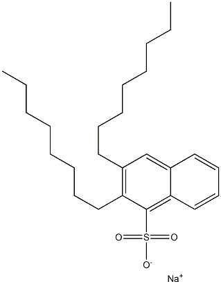 2,3-Dioctyl-1-naphthalenesulfonic acid sodium salt Struktur