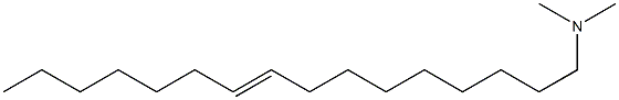 N,N-Dimethyl-9-hexadecen-1-amine Struktur