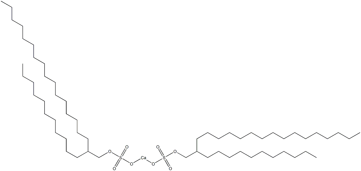 Bis(2-undecyloctadecyloxysulfonyloxy)calcium Struktur