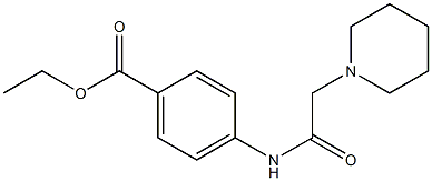 4-[(2-Piperidinylacetyl)amino]benzoic acid ethyl ester Struktur