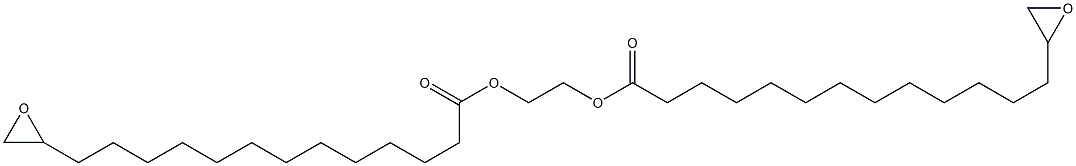 Bis(14,15-epoxypentadecanoic acid)1,2-ethanediyl ester Struktur