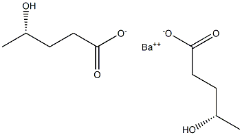 Bis[[S,(+)]-4-hydroxyvaleric acid] barium salt Struktur