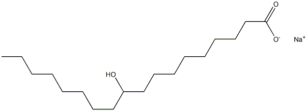 10-Hydroxystearic acid sodium salt Struktur