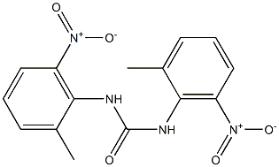 N,N'-Bis(2-methyl-6-nitrophenyl)urea Struktur