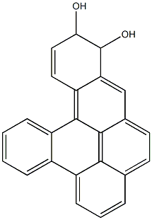 11,12-Dihydrodibenzo[a,l]pyrene-11,12-diol Struktur