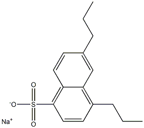 4,6-Dipropyl-1-naphthalenesulfonic acid sodium salt Struktur