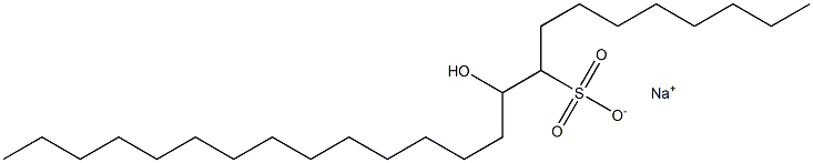 10-Hydroxytetracosane-9-sulfonic acid sodium salt Struktur