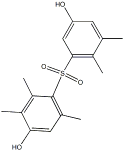 3',4-Dihydroxy-2,3,5',6,6'-pentamethyl[sulfonylbisbenzene] Struktur