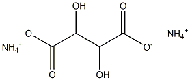 Ammonium DL-tartrate Struktur