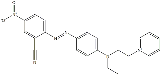 1-[2-[[4-[(2-Cyano-4-nitrophenyl)azo]phenyl]ethylamino]ethyl]pyridinium Struktur