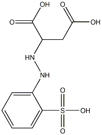 2-[2-(o-Sulfophenyl)hydrazino]succinic acid Struktur