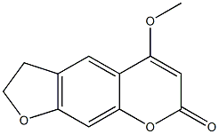 5-Methoxy-2,3-dihydro-7H-furo[3,2-g][1]benzopyran-7-one Struktur