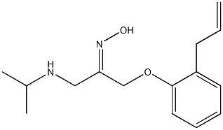 (Z)-1-(2-Allylphenoxy)-3-(isopropylamino)-2-propanone oxime Struktur